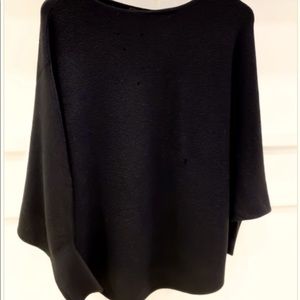 Kerisma black sweater poncho - one size